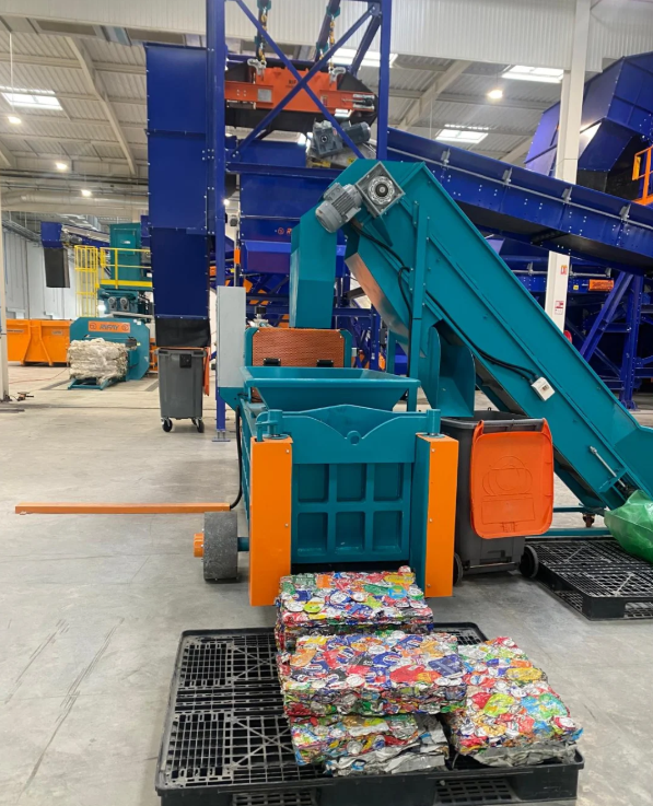 Metal Baling Press of Our Packaging Sorting Facility in Morocco Commissioned